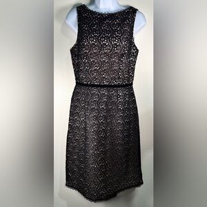VINTAGE Mica Back Zip Lace Dress; Good Pre-owned Condition; Size 4